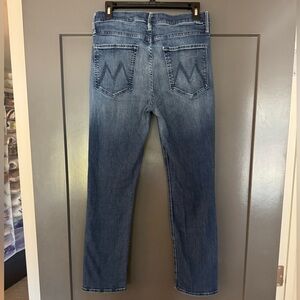 MOTHER Women’s Faded Blue Straight Jeans